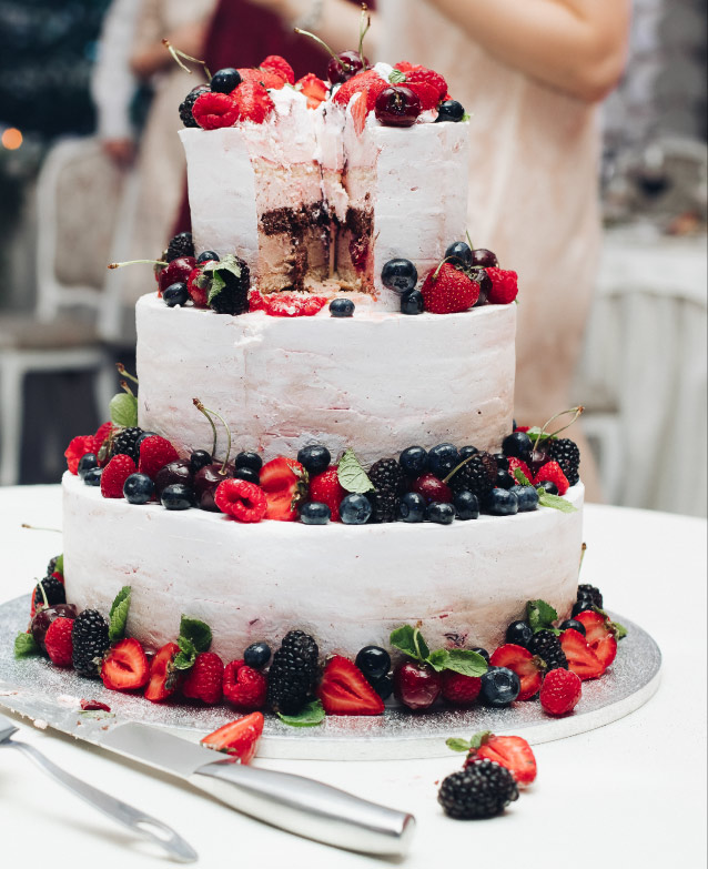 tarta de fresa varios pisos boda fresas