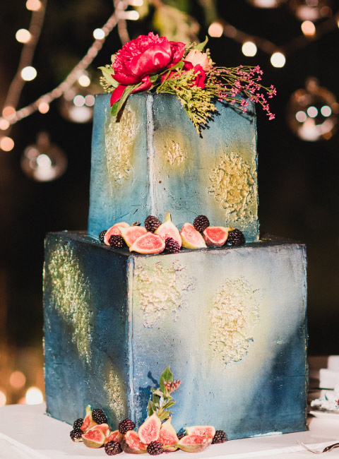 tarta de boda cuadrada